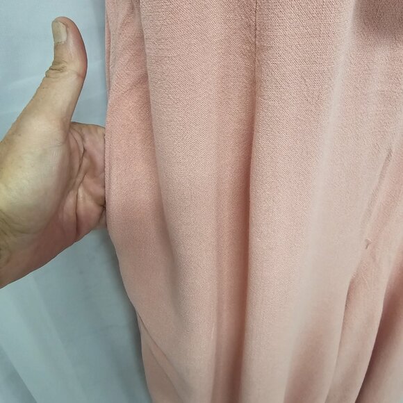 Anrabess Pink Halter Wide Leg Jumpsuit Coquette Cropped Club Beach XL - Picture 7 of 11